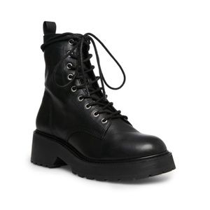 NWT Steve Madden TORNADO COMBAT BOOTS -  BLACK Sz9